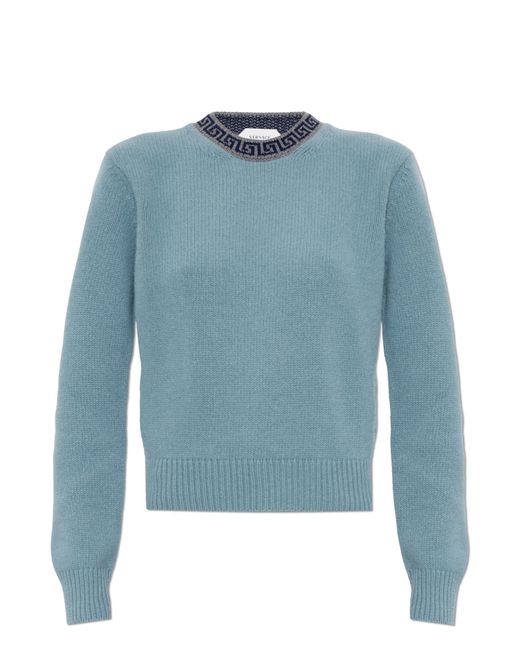 Versace Blue Wool Sweater