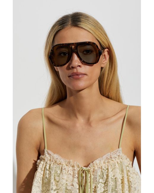 Chloé Yellow Sunglasses