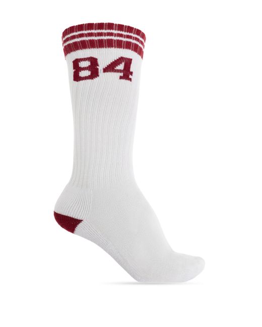 Dolce & Gabbana White Long Cotton Socks for men