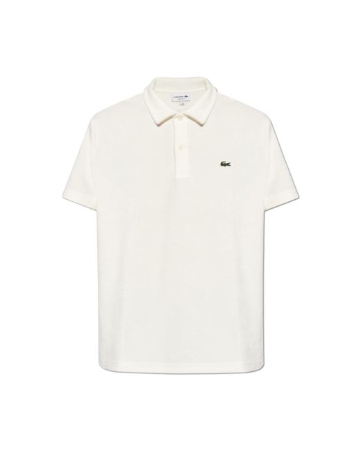 Lacoste White Polo Shirt With Logo, for men