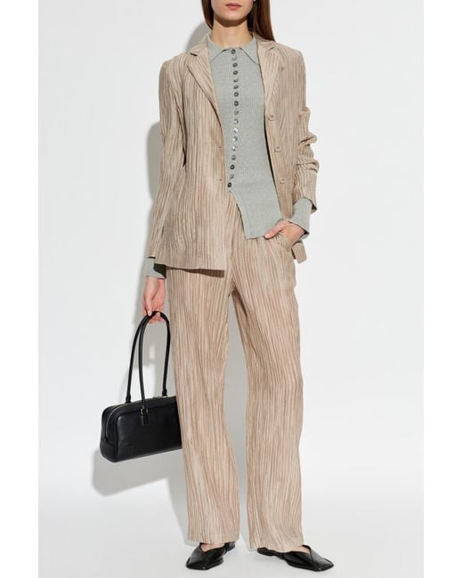 Emporio Armani Natural Pleated Blazer