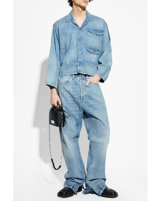 Maison Margiela Blue Light Denim Jacket for men