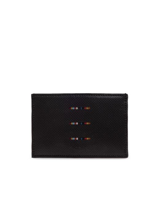Paul Smith Black Leather Card Holder for men