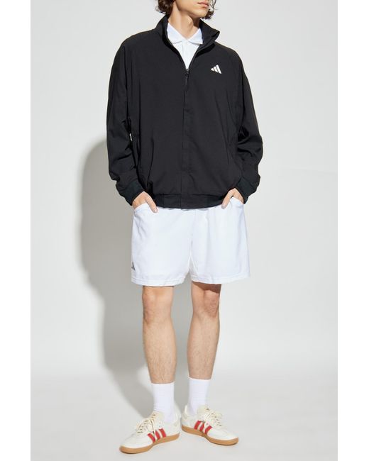 Adidas Originals Blue Jacket With Stand-Up Collar for men