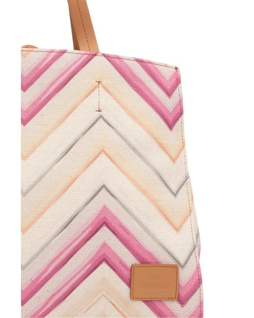 Missoni Pink Shopper Type Bag