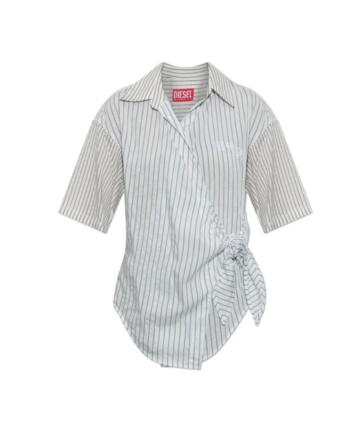 DIESEL Gray Shirt 'C-Delphos-Ss'
