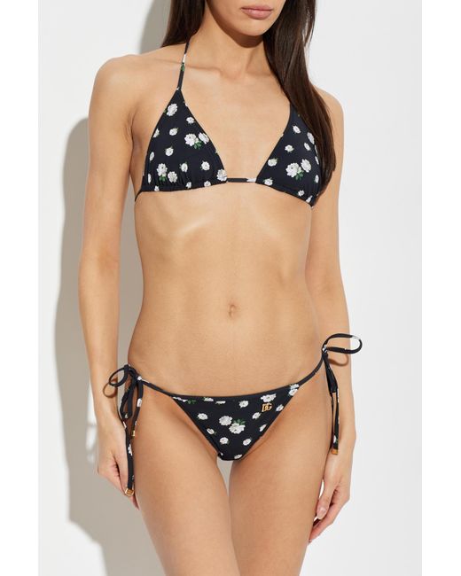 Dolce & Gabbana White Two-Piece Swimsuit