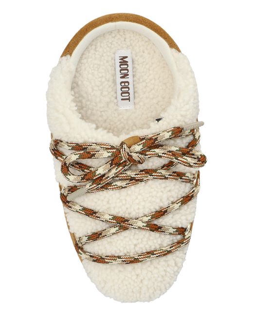 Moon Boot Brown "Mb Evx Mule Shearling" Shoes