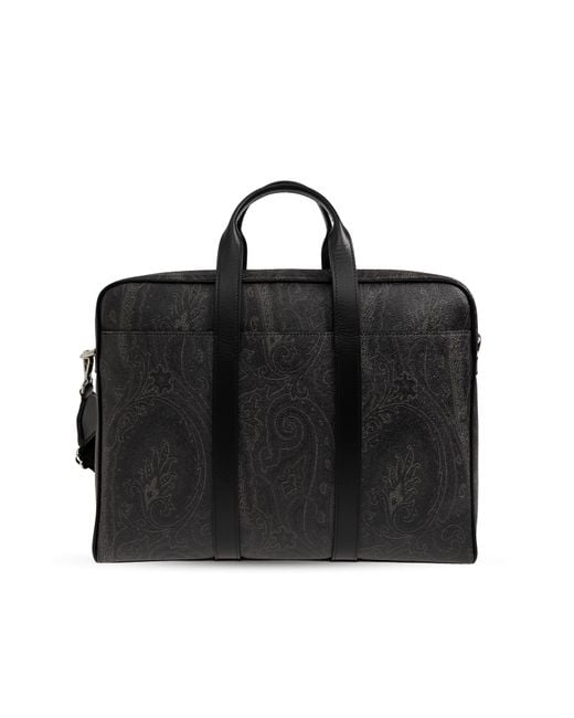Etro Black Briefcase for men