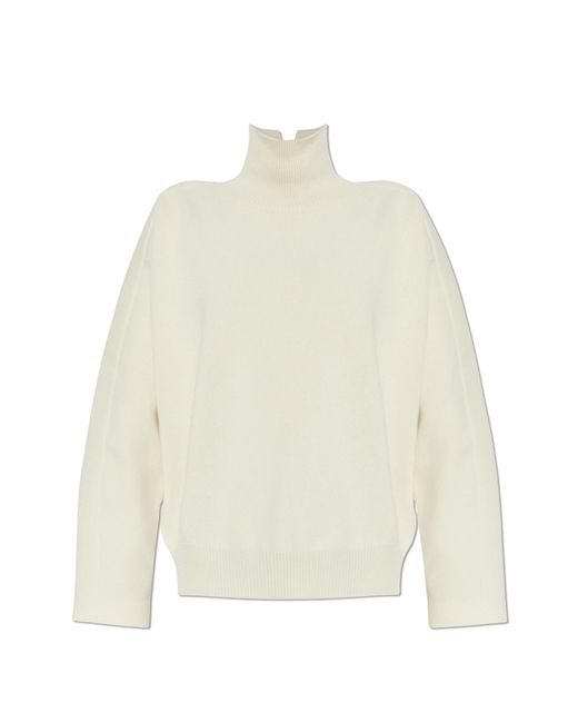 Jil Sander Blue Wool Turtleneck