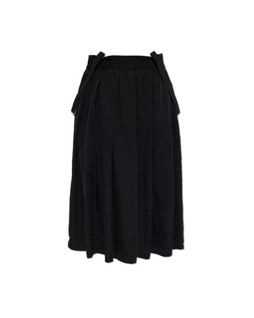 Comme des Garçons Black Skirt With Detachable Suspenders