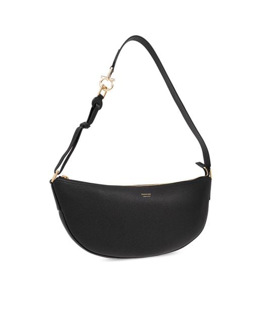 Ferragamo Black Shoulder Bag Smile Medium