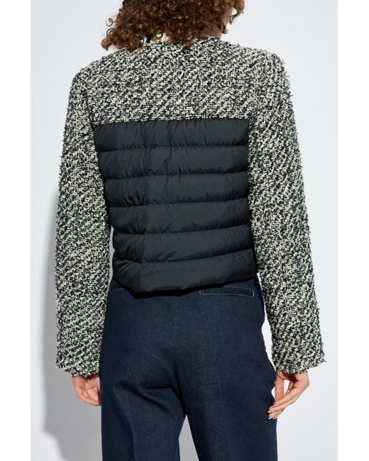 Moncler Multicolor Tweed Down Jacket Duphin