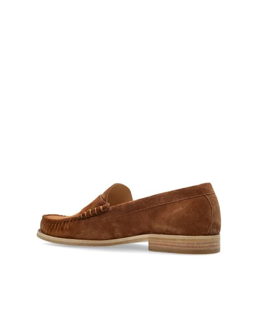 Stuart Weitzman Brown "Lottie" Loafers