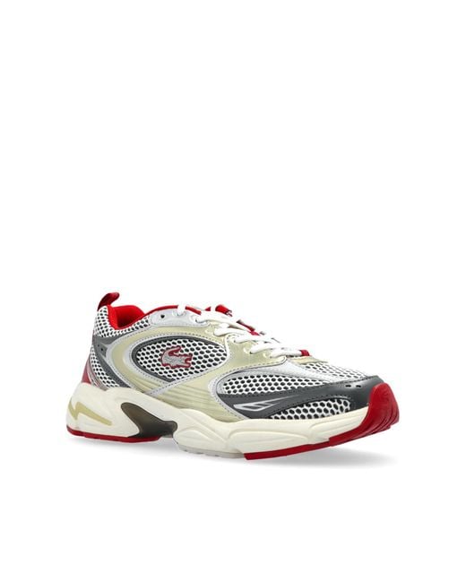 Lacoste White Sports Shoes With Logo