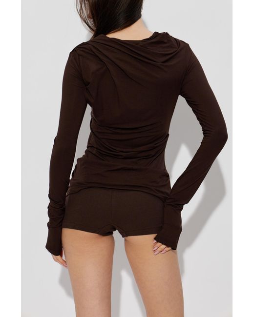 Entire studios Black Draped Top