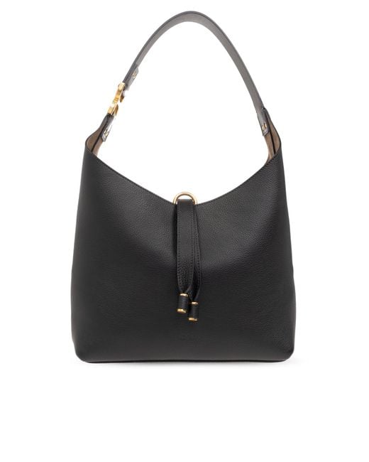Chloé Black 'Marcie Hobo Small' Shoulder Bag