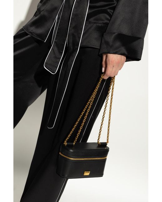 Dolce & Gabbana Black Shoulder Bag Sicily