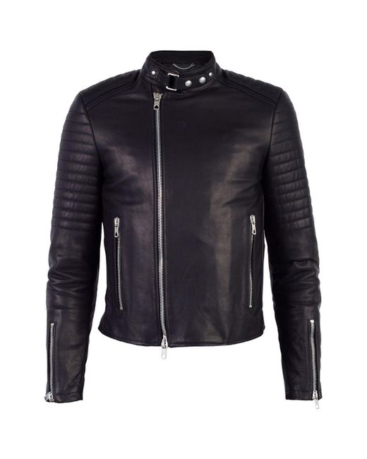 DIESEL Leather Jacket Designed For Vitkac in Black for Men | Lyst