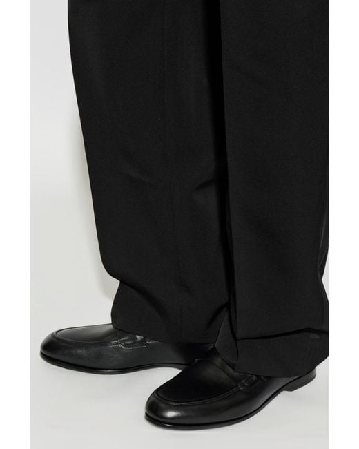 Fabi Black 'Glove' Loafers for men