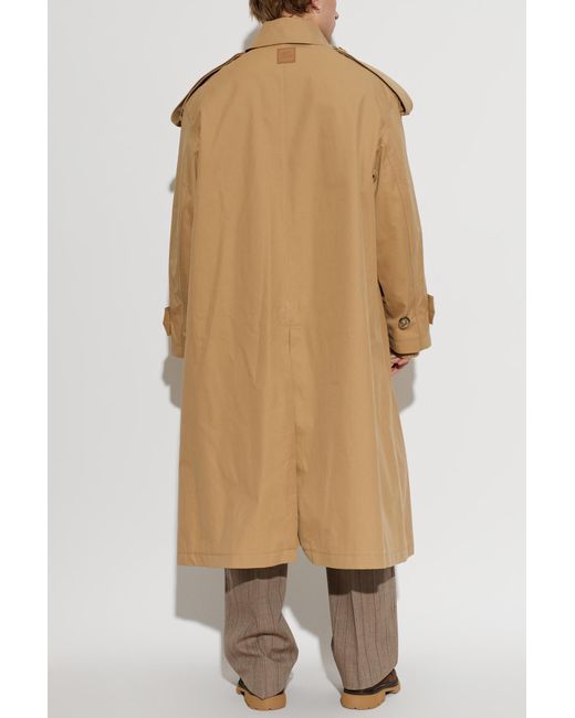 AMI Natural Double-Breasted Coat for men