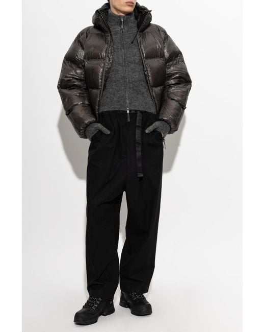 Roa Black Down Jacket With Hood for men