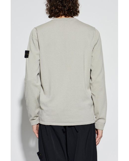 Stone Island Black Jacket With Patch for men