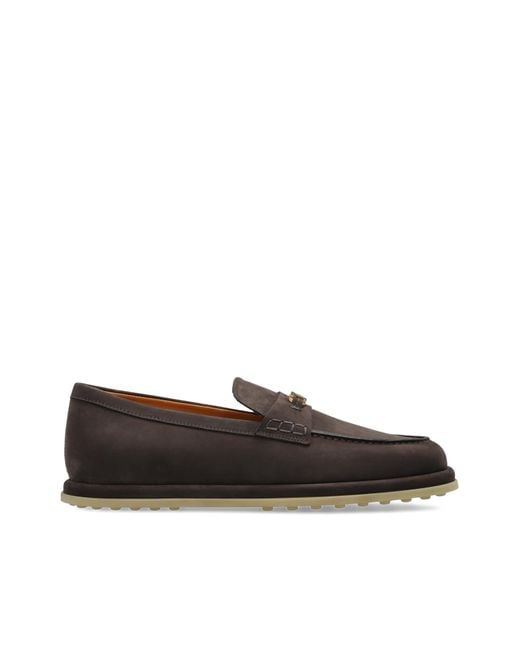 Tod's Brown Suede 'Loafers' Shoes
