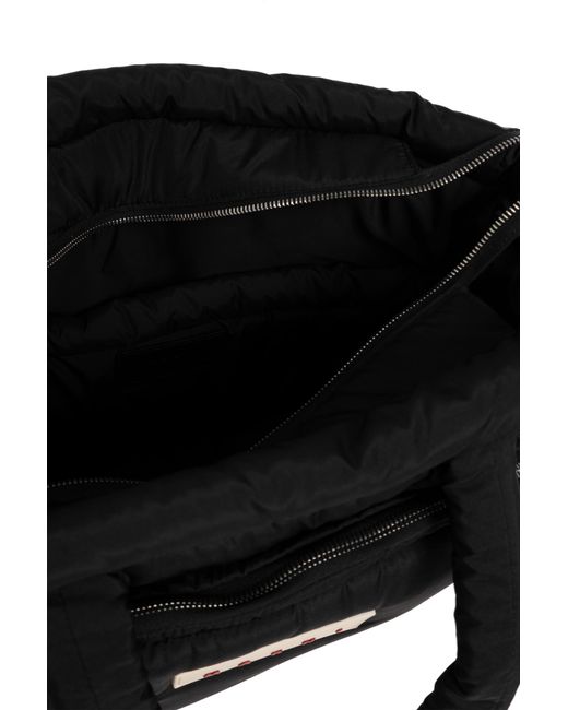 Marni Black Bag With Logo Patch for men