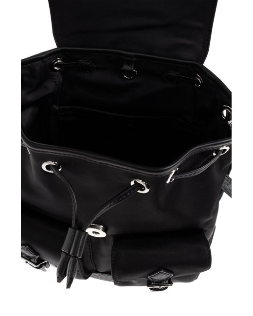 MCM Black Backpack With Pockets