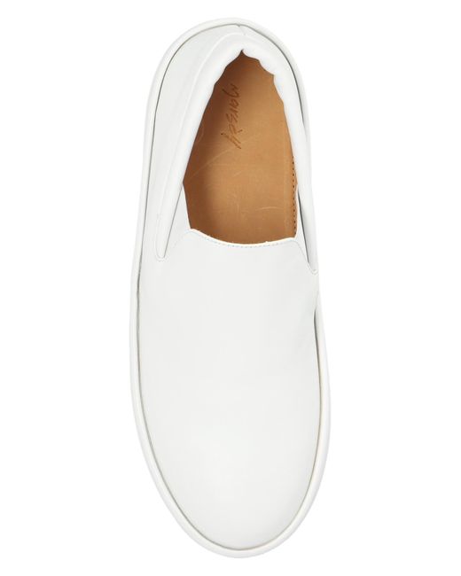 Marsèll White Leather Slip-on Shoes, for men