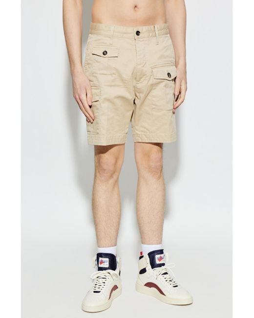 DSquared² Pink 'Cargo' Shorts for men