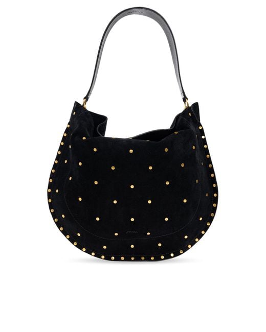 Isabel Marant Black "Oskan Hobo Soft" Shoulder Bag