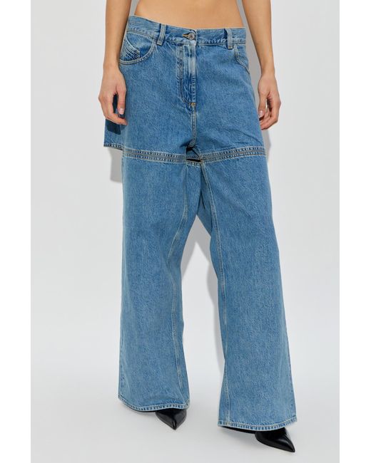 The Attico Blue Leather Belt