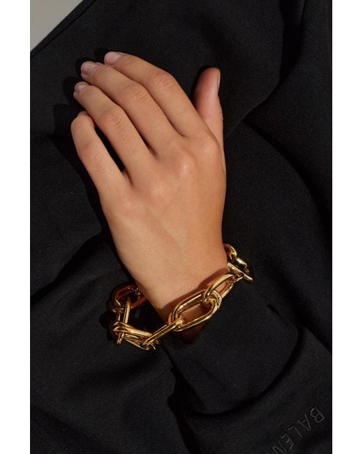 Balenciaga Metallic Brass Bracelet