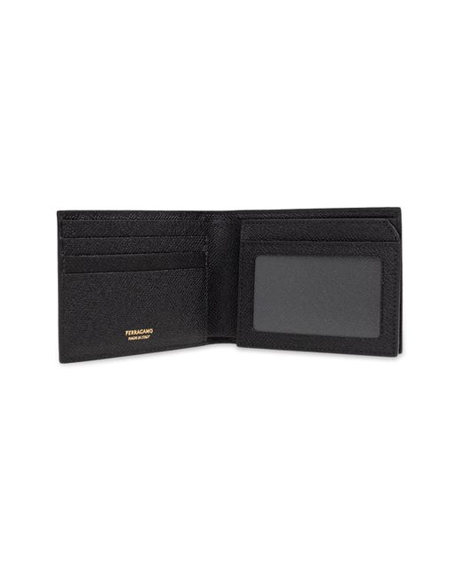 Ferragamo Black Set: Wallet And Keychain for men