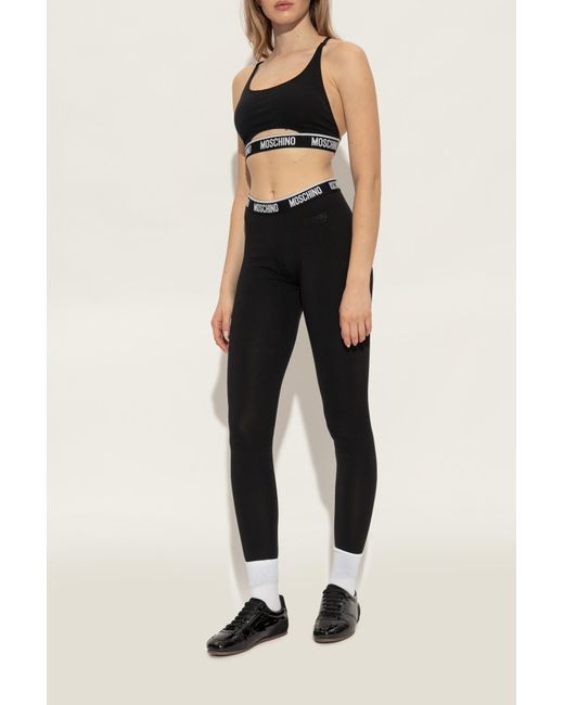 Moschino Black Patent Leather Sports Shoes