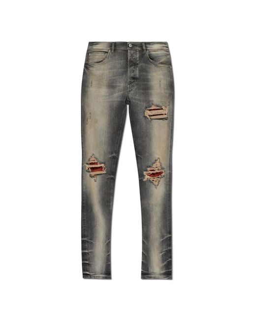 Amiri Gray Jeans With 'Vintage' Effect for men
