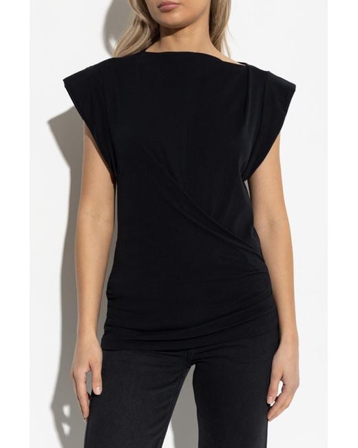 Isabel Marant Black T-Shirt "Maisan"