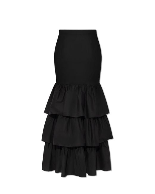 Moschino Black Ruffled Skirt,
