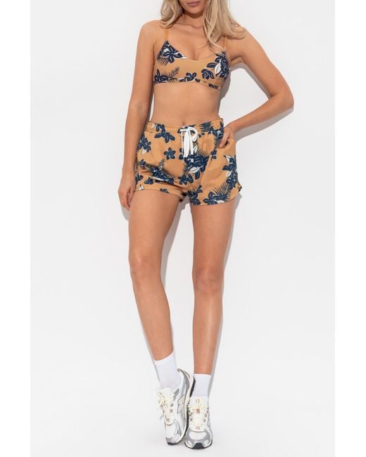 The Upside Blue Bra With Floral Motif