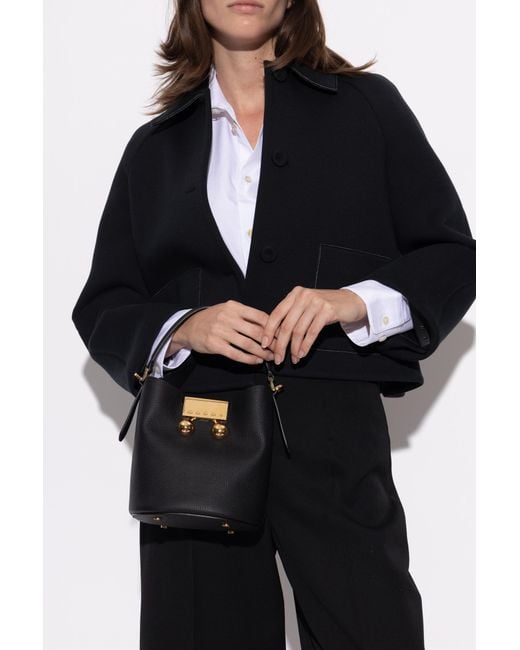 Marni Black 'Trunkaroo' Bucket Bag