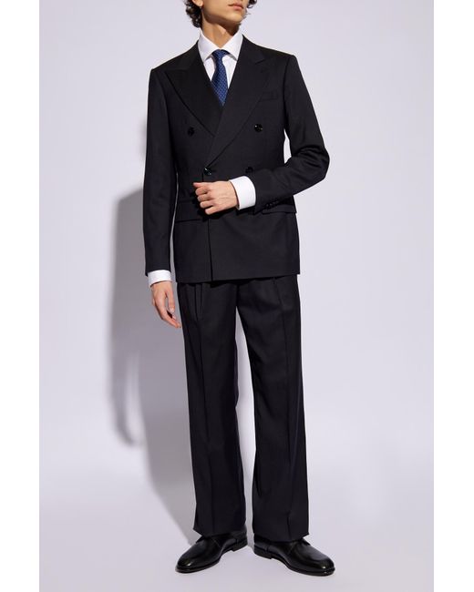 Giorgio Armani Blue Wool Suit for men