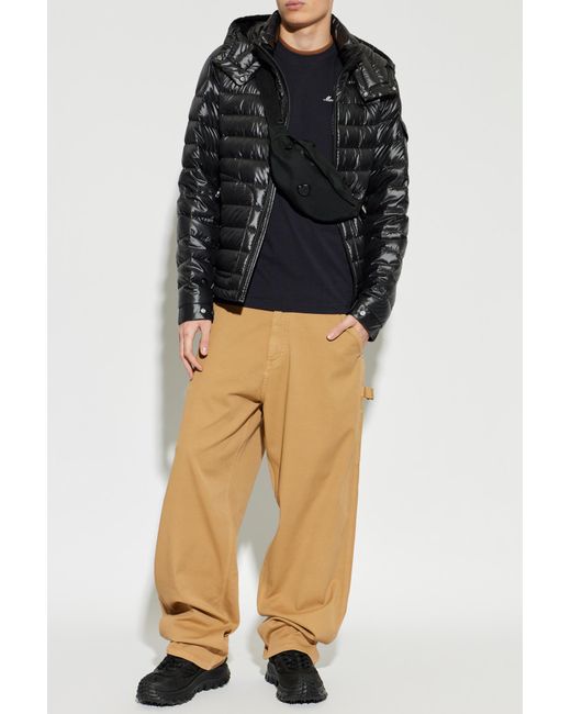 Moncler Black Quilted Jacket 'Lauros' for men