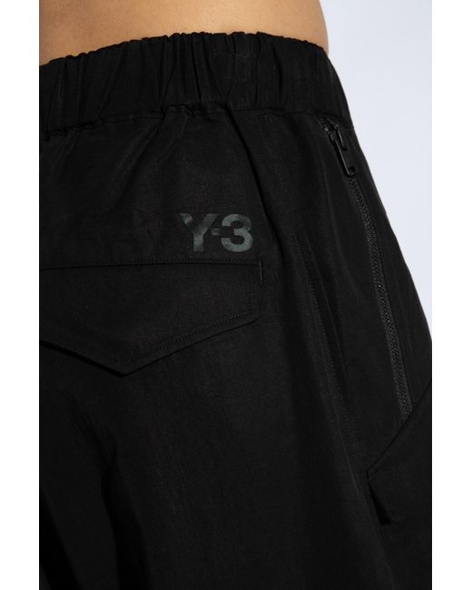 Y-3 Black Trousers With Straight Legs, for men