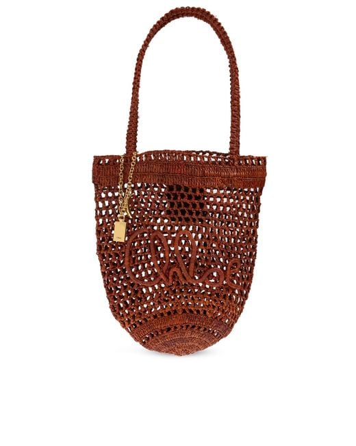 Chloé Red Shoulder Bag "Summer Banana Small"