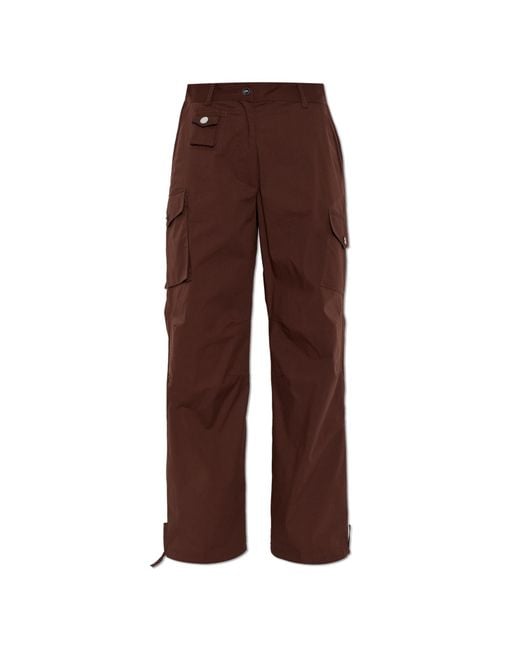 Ganni Brown Cargo Trousers