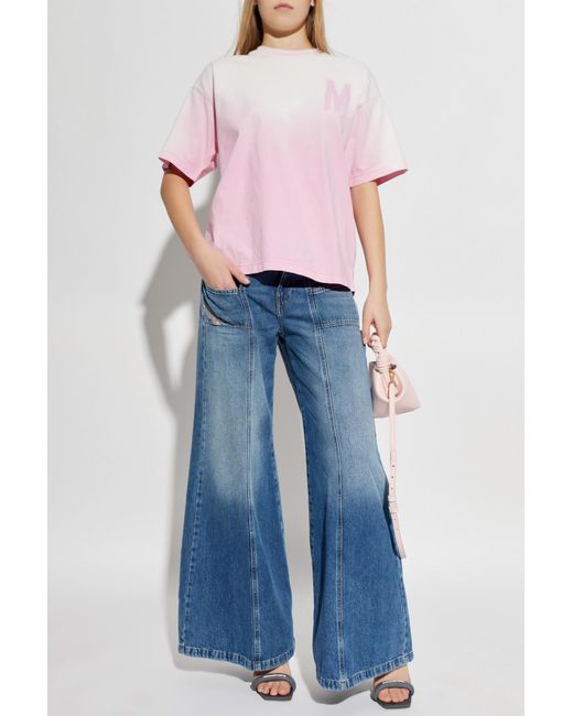 Moschino Pink T-Shirt With Logo
