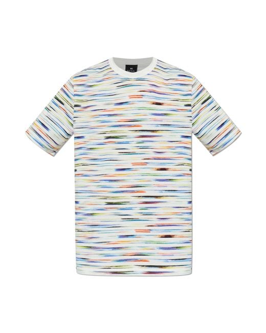 Paul Smith Multicolor T-Shirt With Striped Pattern for men