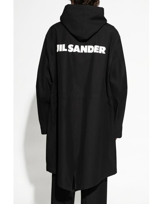 Jil Sander Black 'Parka' Type Jacket for men